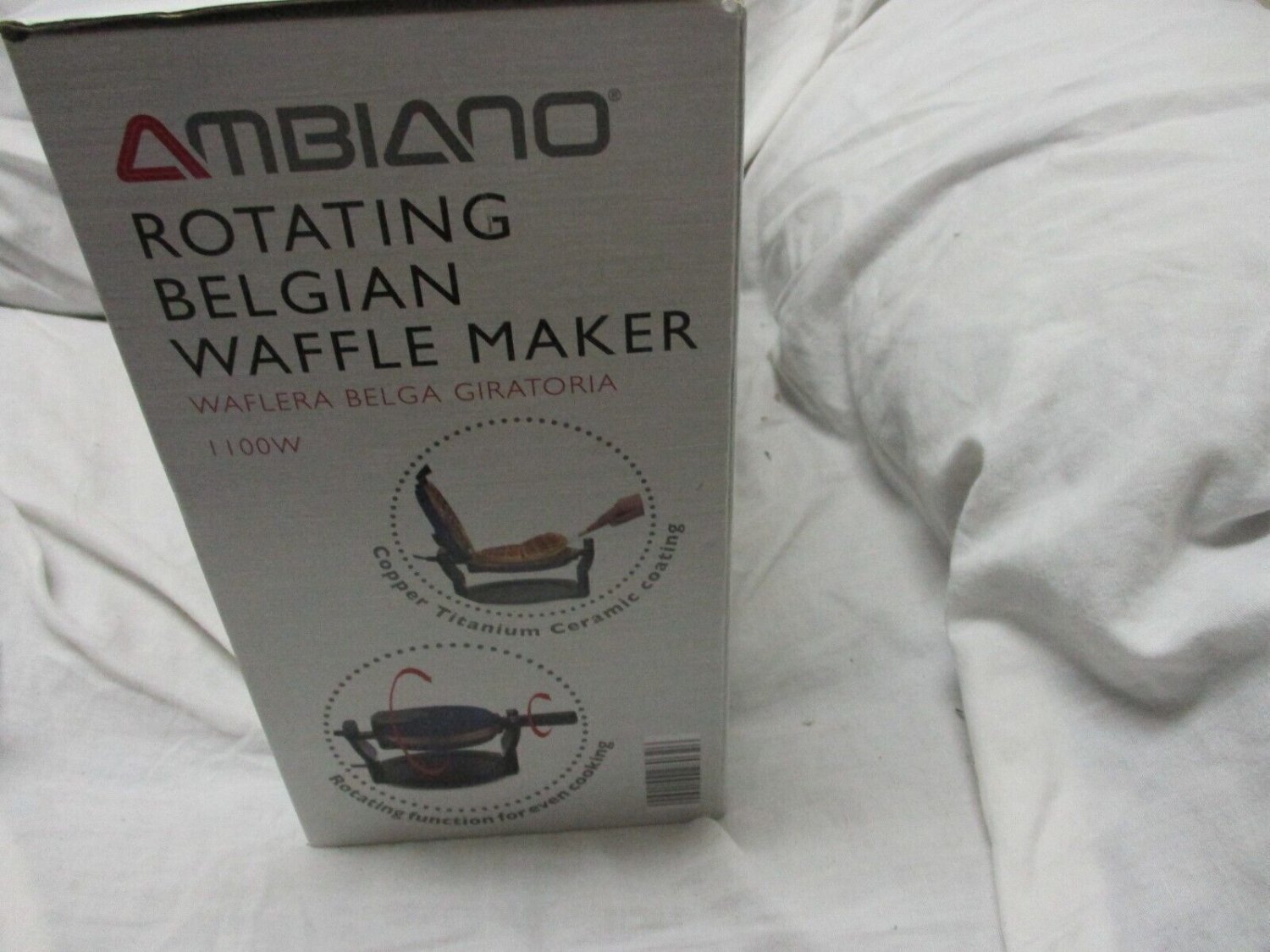 Ambiano Classic Rotating Belgian Waffle Maker 1100 Watt