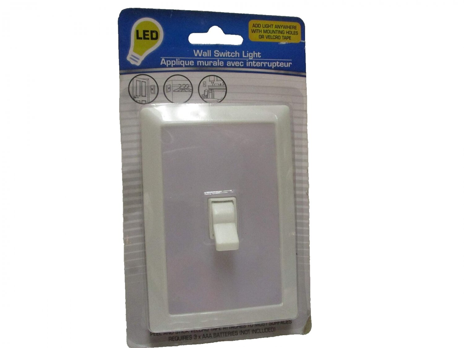 led light with battery and switch
