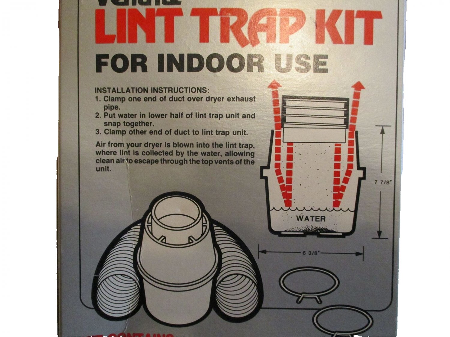Ed's Variety Store Lint Trap Kit for Indoor use Complete kit