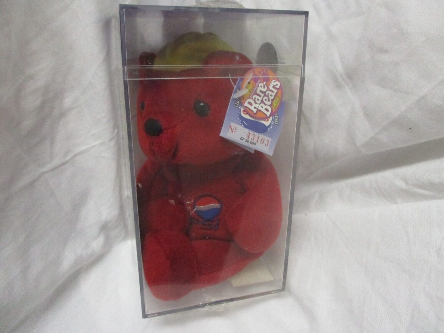 Pepsi Cola 100th Anniversary 1999 Bear#1-wild Cherry Bear in Case