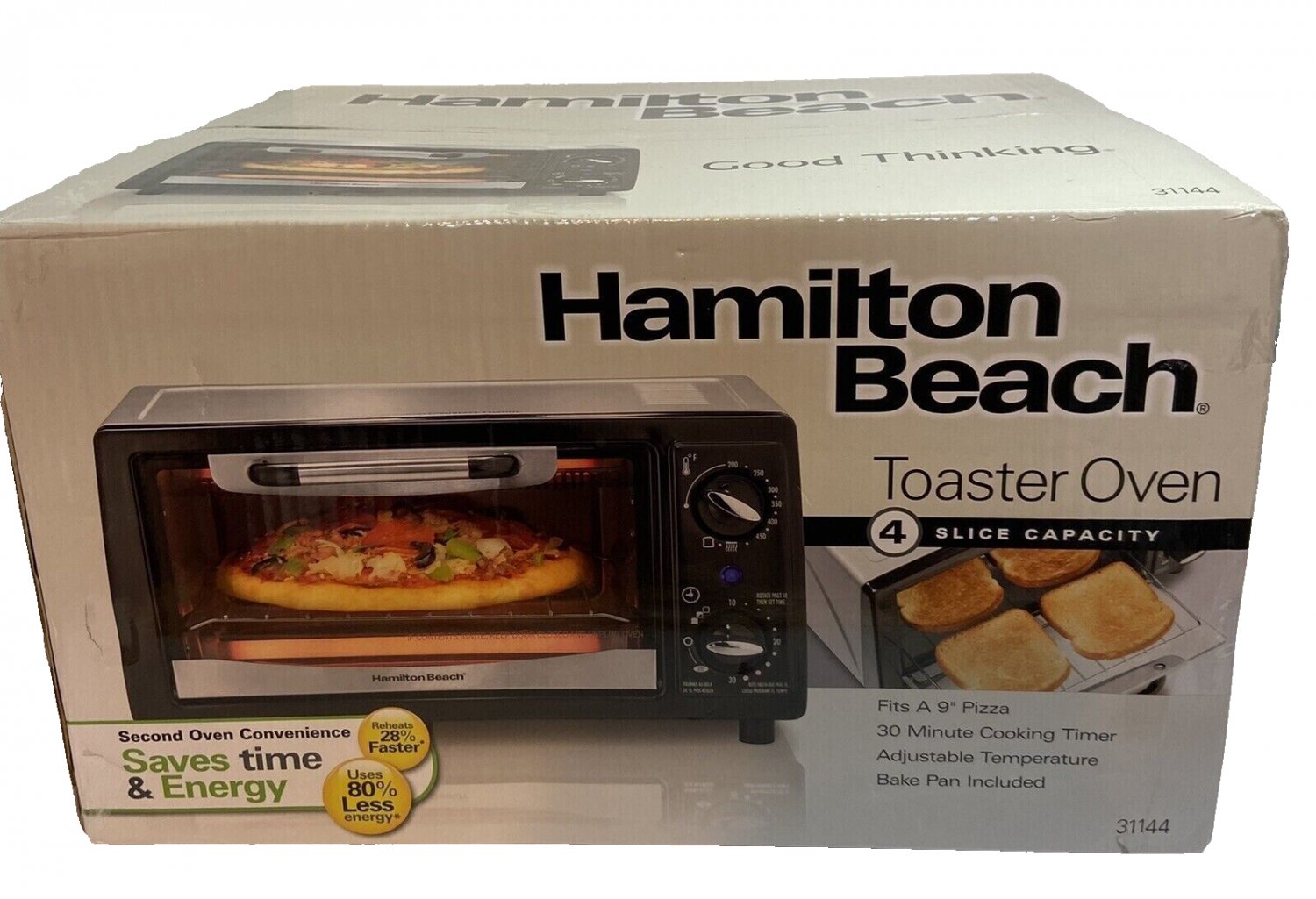 Hamilton Beach 31144 FourSlice Toaster Oven Stainless Steel