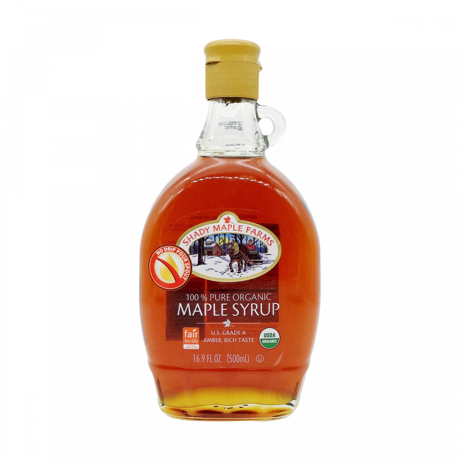 Shady Maple Farms Grade A Dark Amber Maple Syrup, 16.9 fl oz