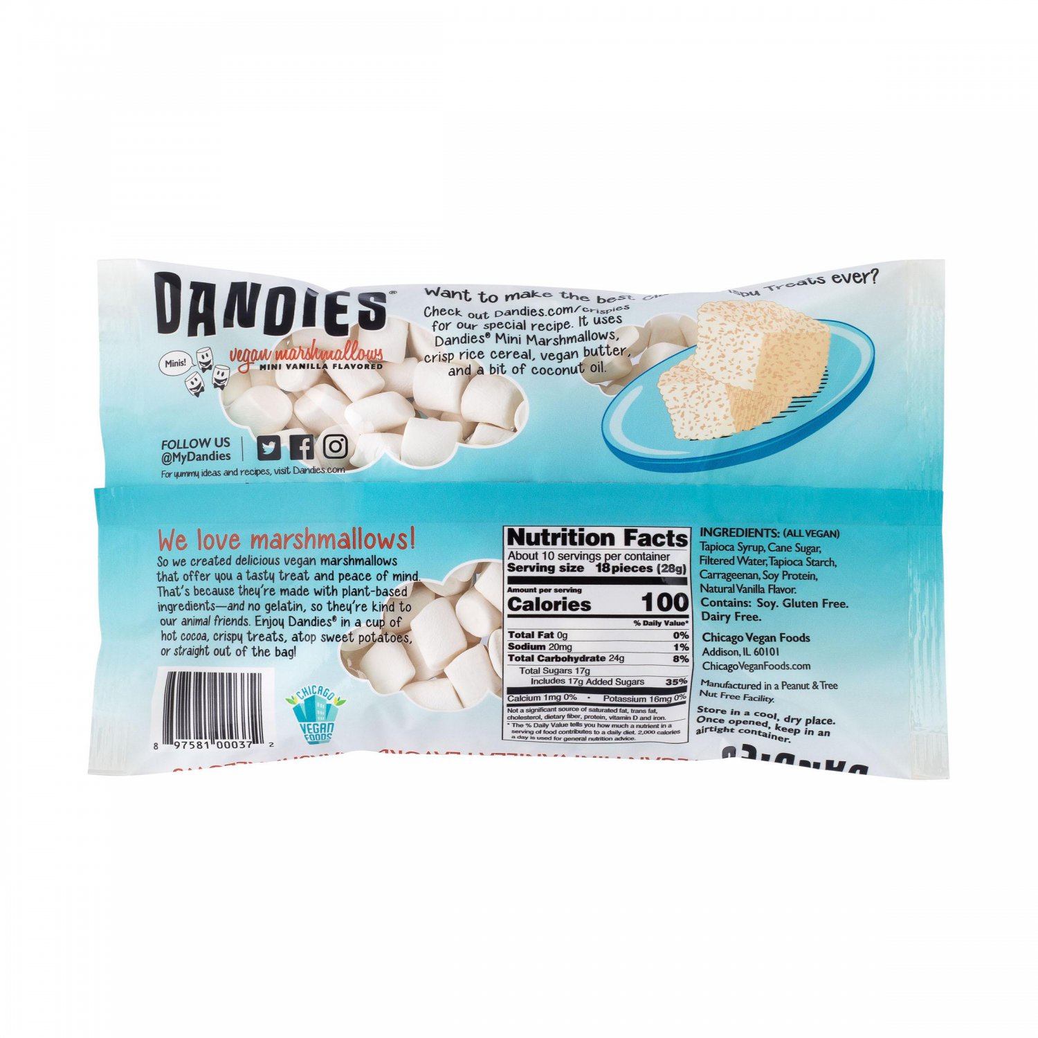 Dandies Mini Vegan Marshmallows 10 Oz 2925