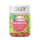OLLY Extra Strength Probiotic Gummy, 6 Billion CFUs, 2 Strains, Supplement, 50 Ct