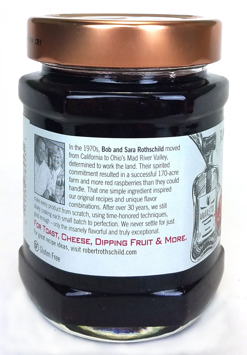 Robert Rothschild Farm, Raspberry Amaretto Gourmet Preserves and Spread
