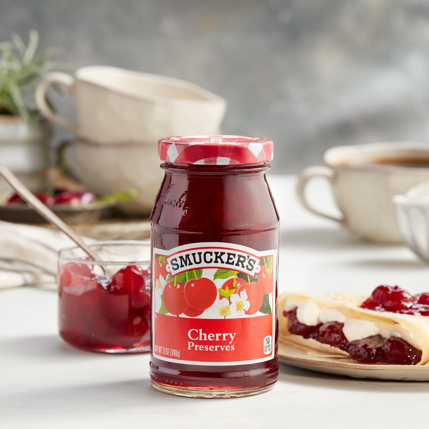 Smuckers Cherry Preserves 12 Ounce