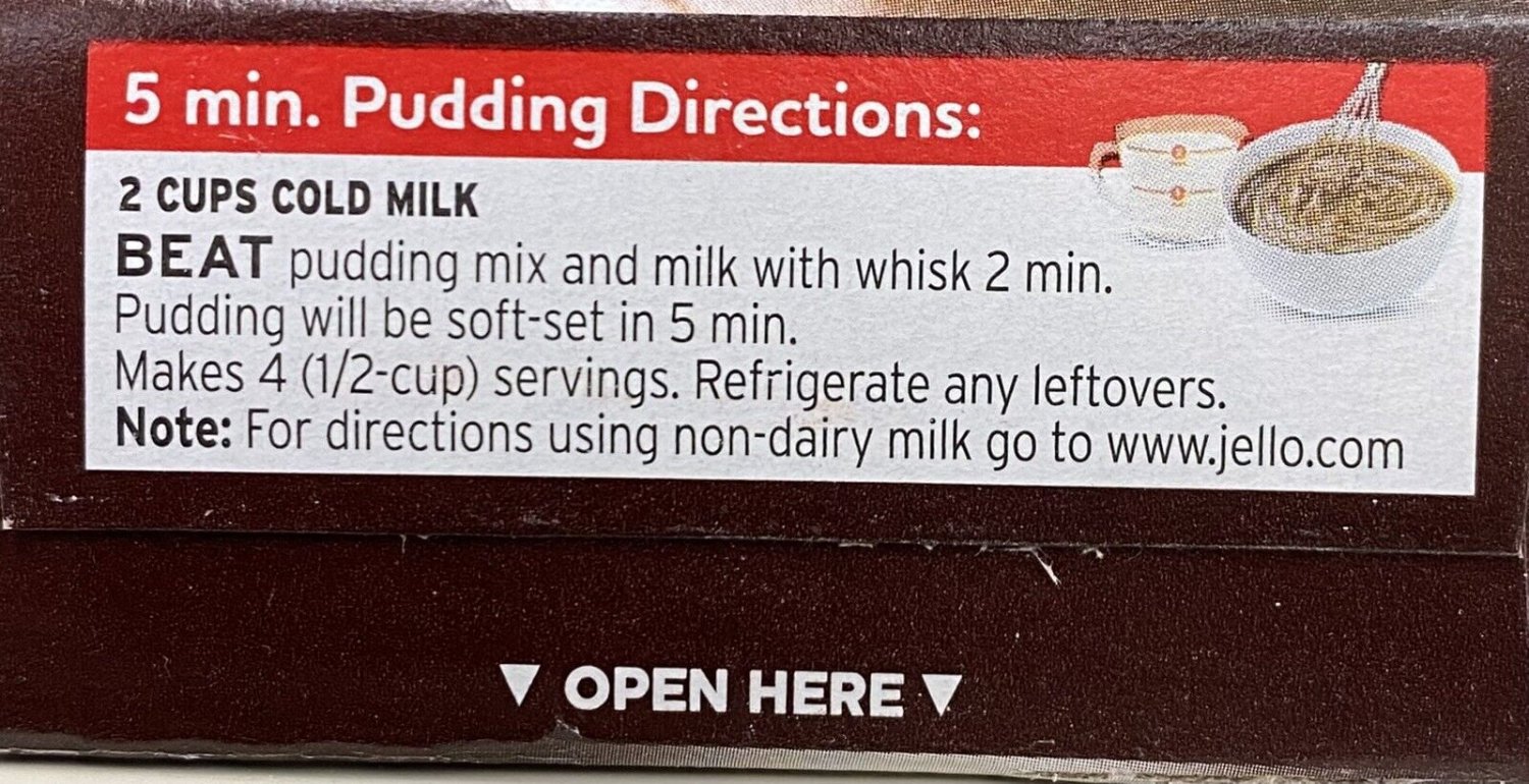 10x Jello CHOCOLATE FUDGE Instant Pudding & Pie Filling Mix 3.9oz 10 BOXES