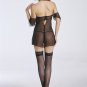 Off Shoulder Mesh And Ruffled Babydoll
