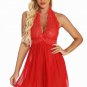 Evening Romance Lace and Mesh Babydoll Set