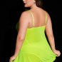 Plus Size Neon Babydoll Set