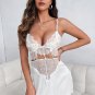 Walk It Off White Babydoll Set