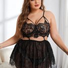 Plus Size Floral Frenzy Babydoll Set