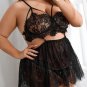 Plus Size Floral Frenzy Babydoll Set