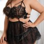 Plus Size Floral Frenzy Babydoll Set