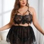 Plus Size Floral Frenzy Babydoll Set