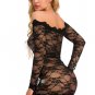 Long Sleeve Lace Chemise Set