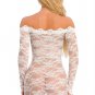 Long Sleeve Lace Chemise Set