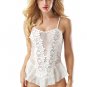 Plus Size Stereoscopic Flower Lace Babydoll