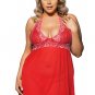 Plus Size Floral Halter Plus Size Babydoll