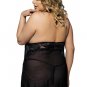 Plus Size Lace Halter Babydoll