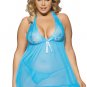 Plus Size Lace Halter Babydoll