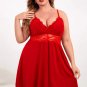 Plus Size Red Romance Sleep Chemise