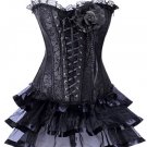 Black Lace Corset With Multilayer Skirt