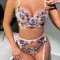 Blooming Lovers Garter 3 Piece Set