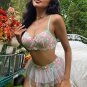 Send Me Flowers Lace Garter 3 Piece Set
