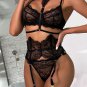 Midnight Beauty Bra and Garter Set