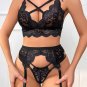 Black Pursue My Love Bra Set