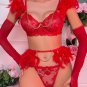 Tail Feather Tease Bra Set