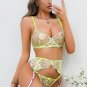 Embroidered Spring Bra Set