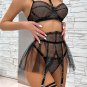Time For Me Lace 4 Piece Garter Set