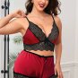 Plus Size Exposed Romance Bra Set