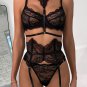Midnight Beauty Bra and Garter Set