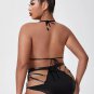 Plus Size Wishing For Me Wet Look Bra Set