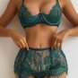 Eyelash Garter Bra Set