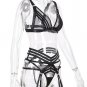 Woke Up In New York Lace Garter 3 Piece Set