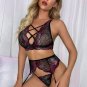Beverly Sheer Roses Lace Bra Set