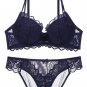 Sexy Floral Lace Underwire Push Up Bra Set