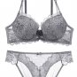Sexy Floral Lace Underwire Push Up Bra Set