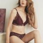 Sexy Floral Lace Front Closure Push Up Bra Set