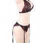 Sexy Red Lace Bra Set