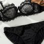 Sheer Lace Demi Bra Set Lingerie