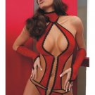 Halter Teddy and Eye Mask Set