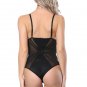 Black Mesh Zipper Teddy
