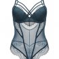 Mesh and Lace Criss-Cross Teddy