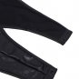 Black Deep V Collar bubble sleeve Teddy