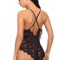 Midnight Infatuation Lace Romper